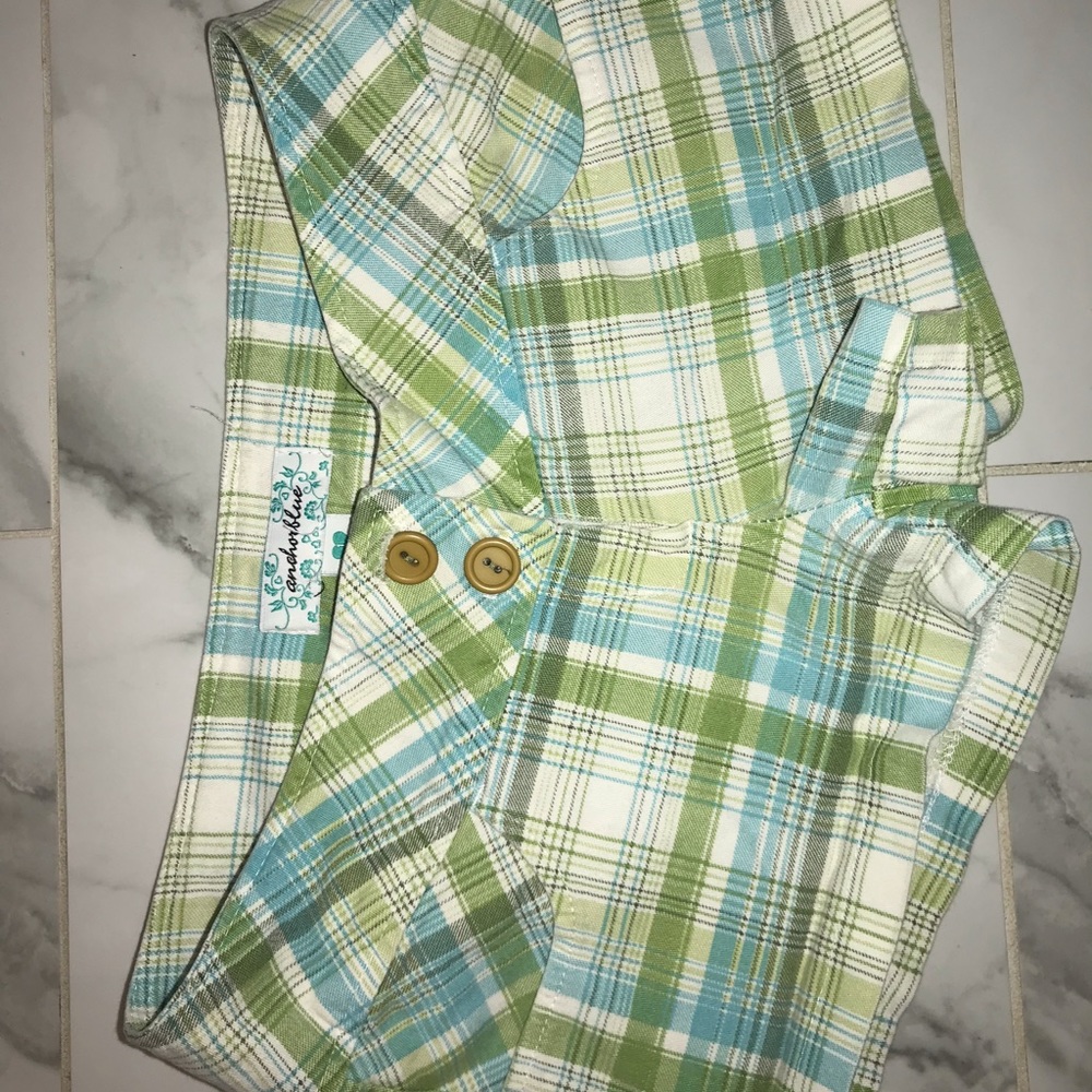 Plaid low rise shorts